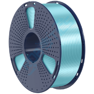 filamento flexible tpu metalizado silk azul claro