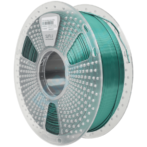 filamento pla+ plus silk metalizado dual color dos colores negro verde