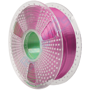 filamento pla+ silk metalizado tri color tres colores azul verde purpura