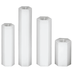 soporte espaciador separador doble via de nylon