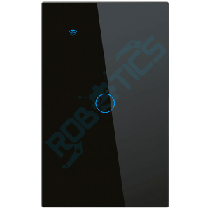 interruptor inteligente sin neutro touch wifi 1 canal negro