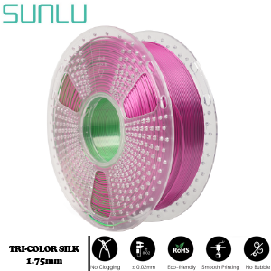 filamento metalizado silk tres colores tri color